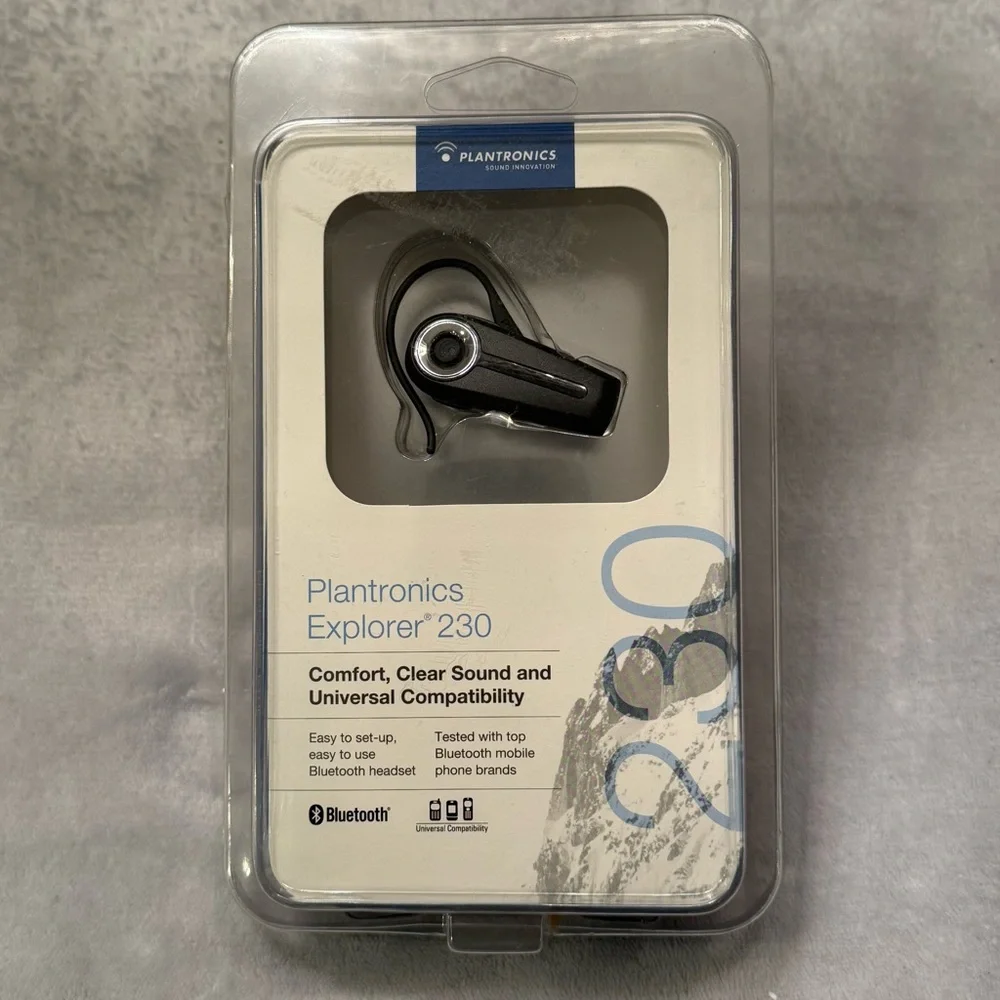Plantronics Explorer 230 Black Ear Hook Bluetooth Headset